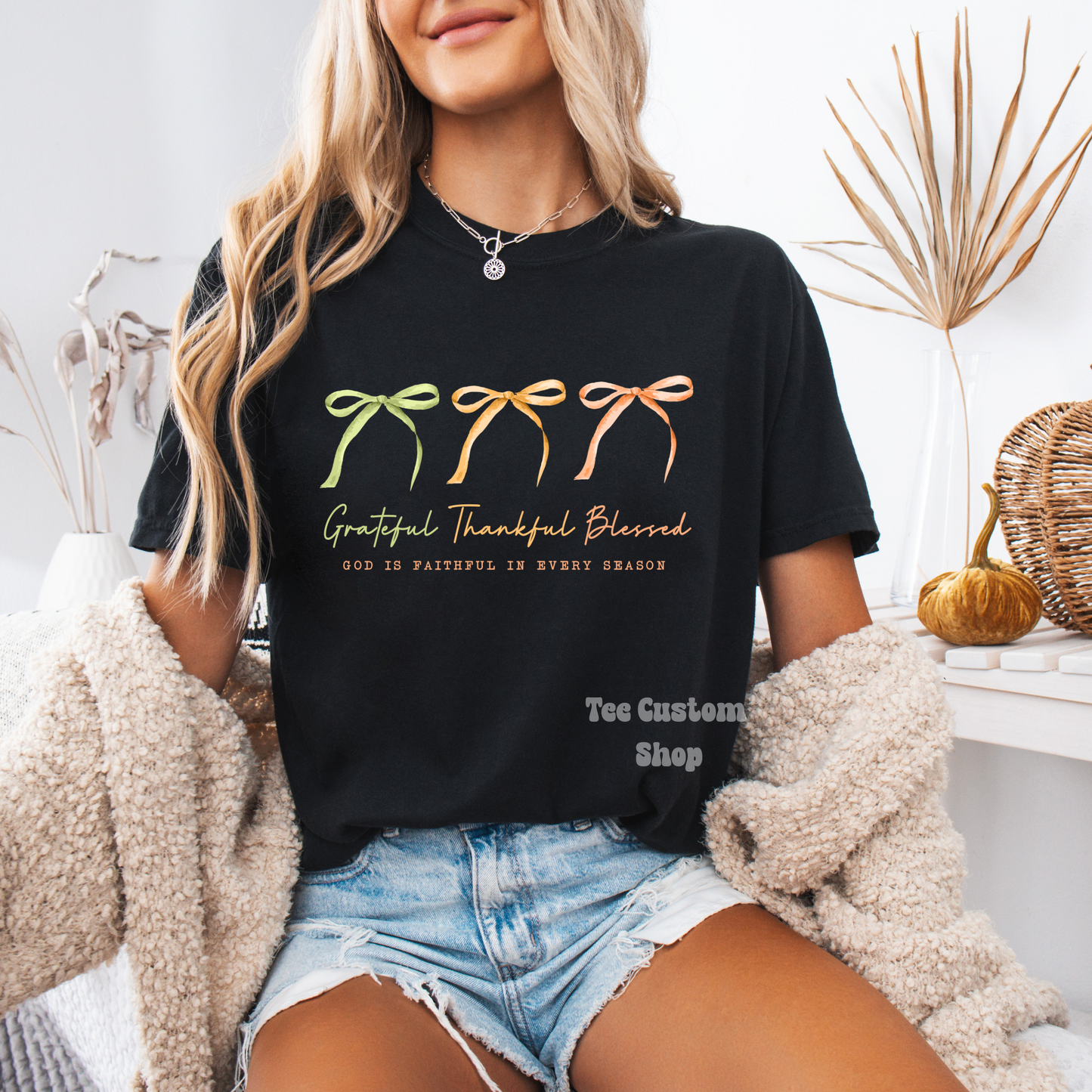 Grateful Thankful Blessed T-Shirt