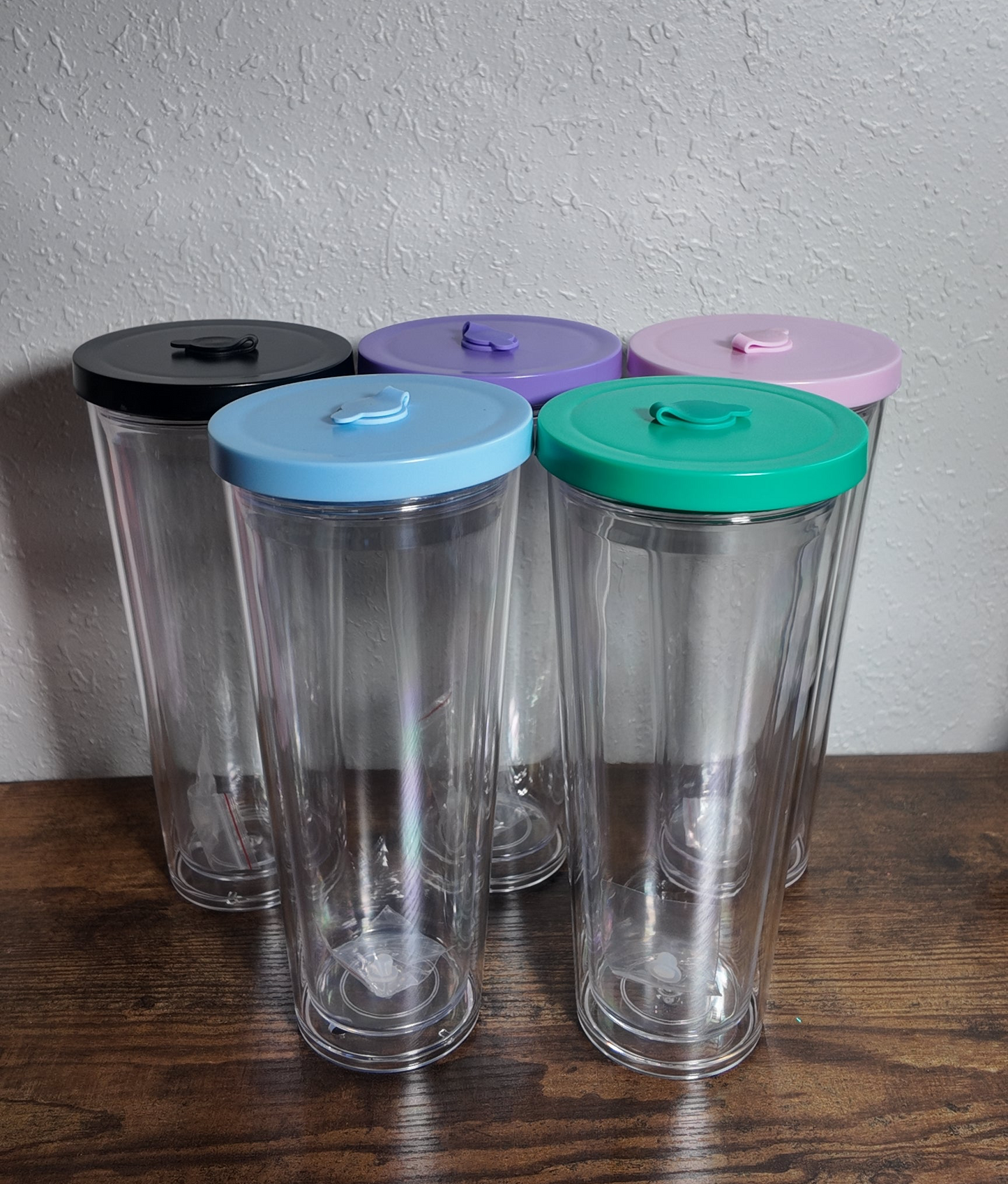 24oz Acrylic Leak Proof Snow Globe Tumbler