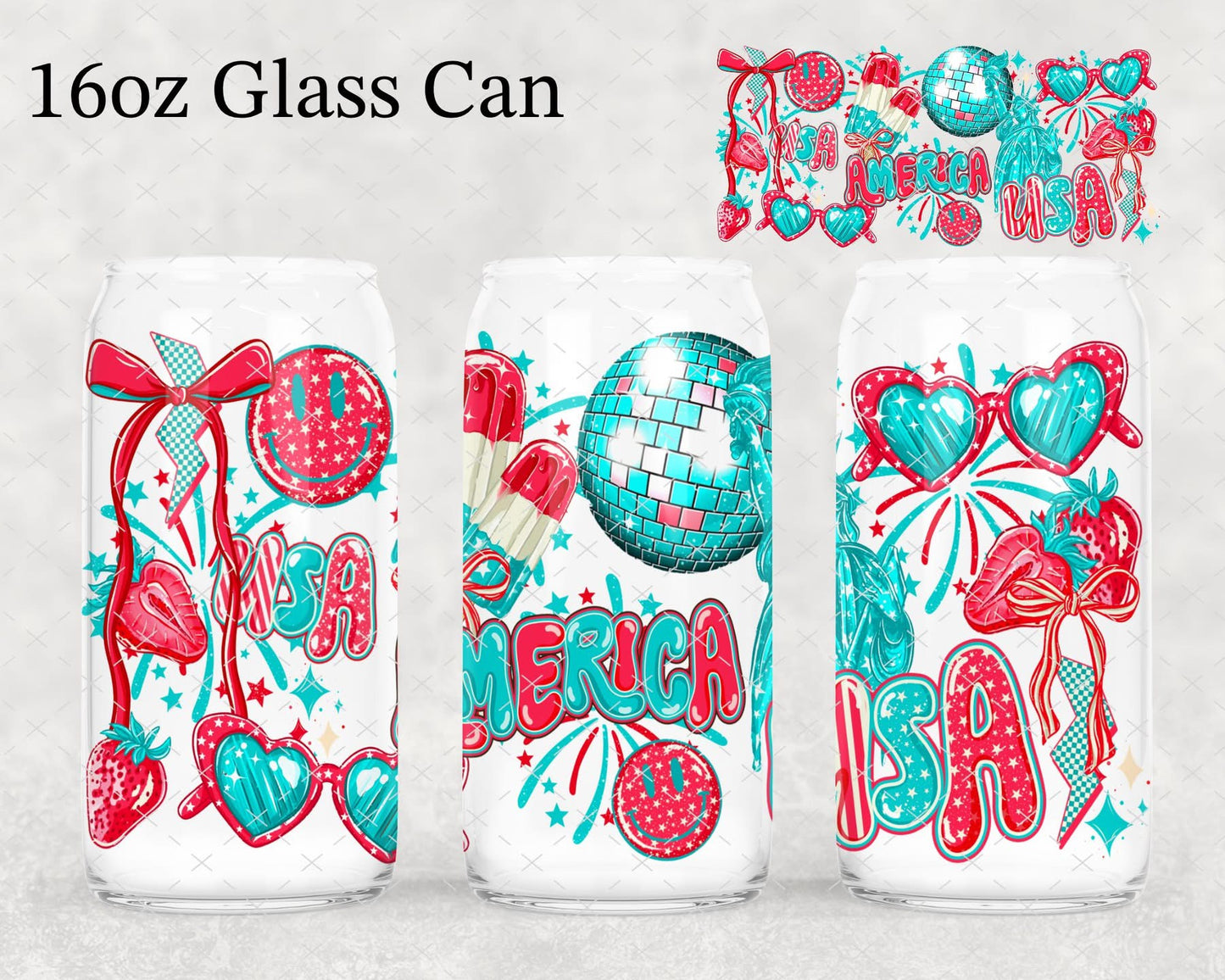 4th of July triple cup design