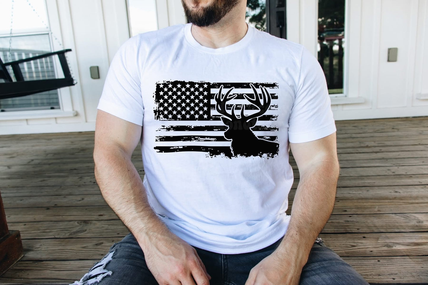 Flag with Buck
