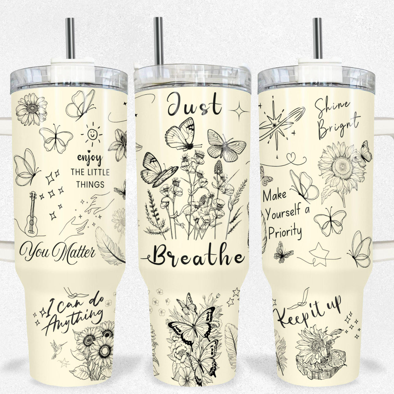 Just Breathe 40oz Tumbler
