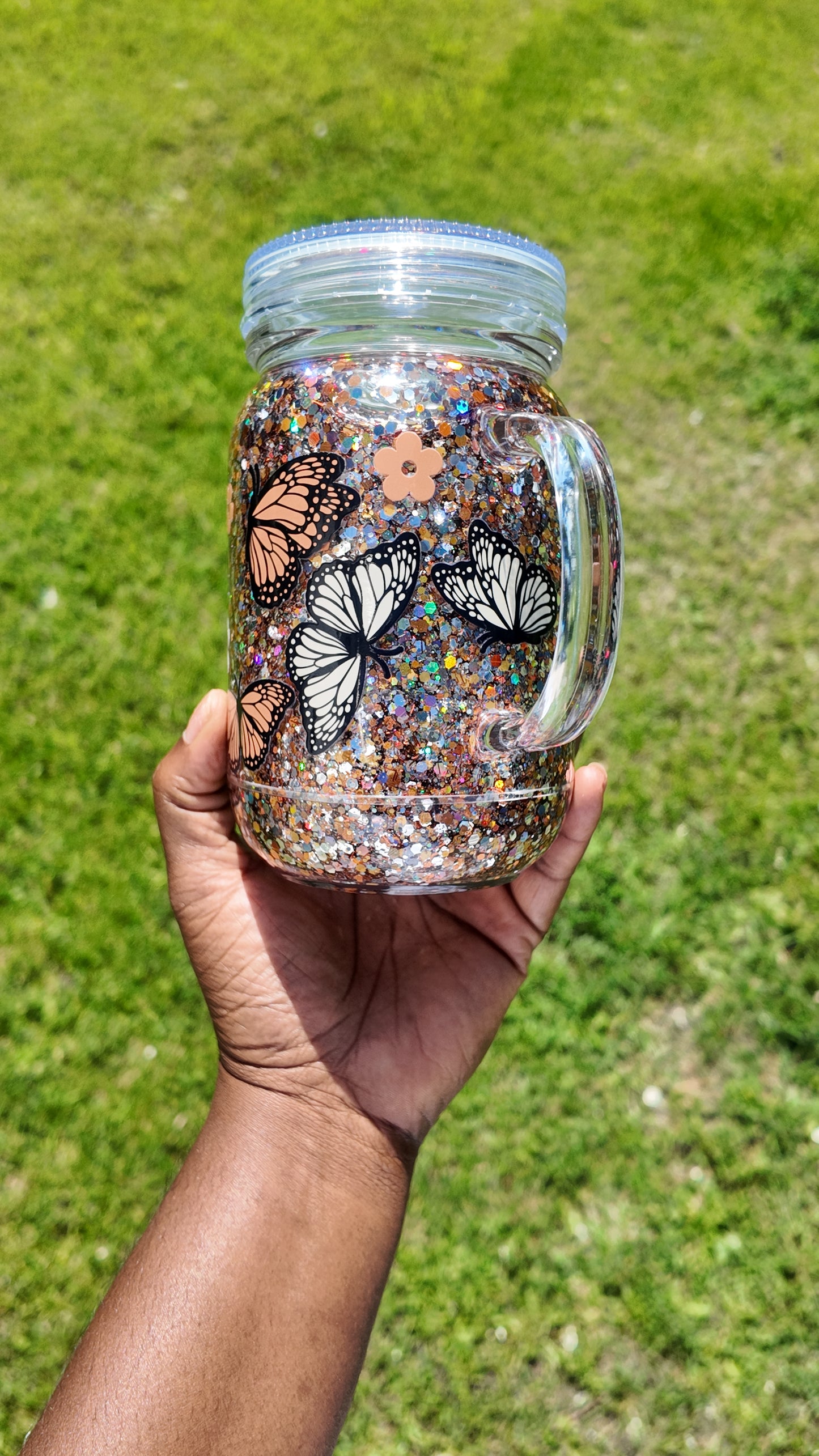 MAMA Butterfly Snow Globe Cup