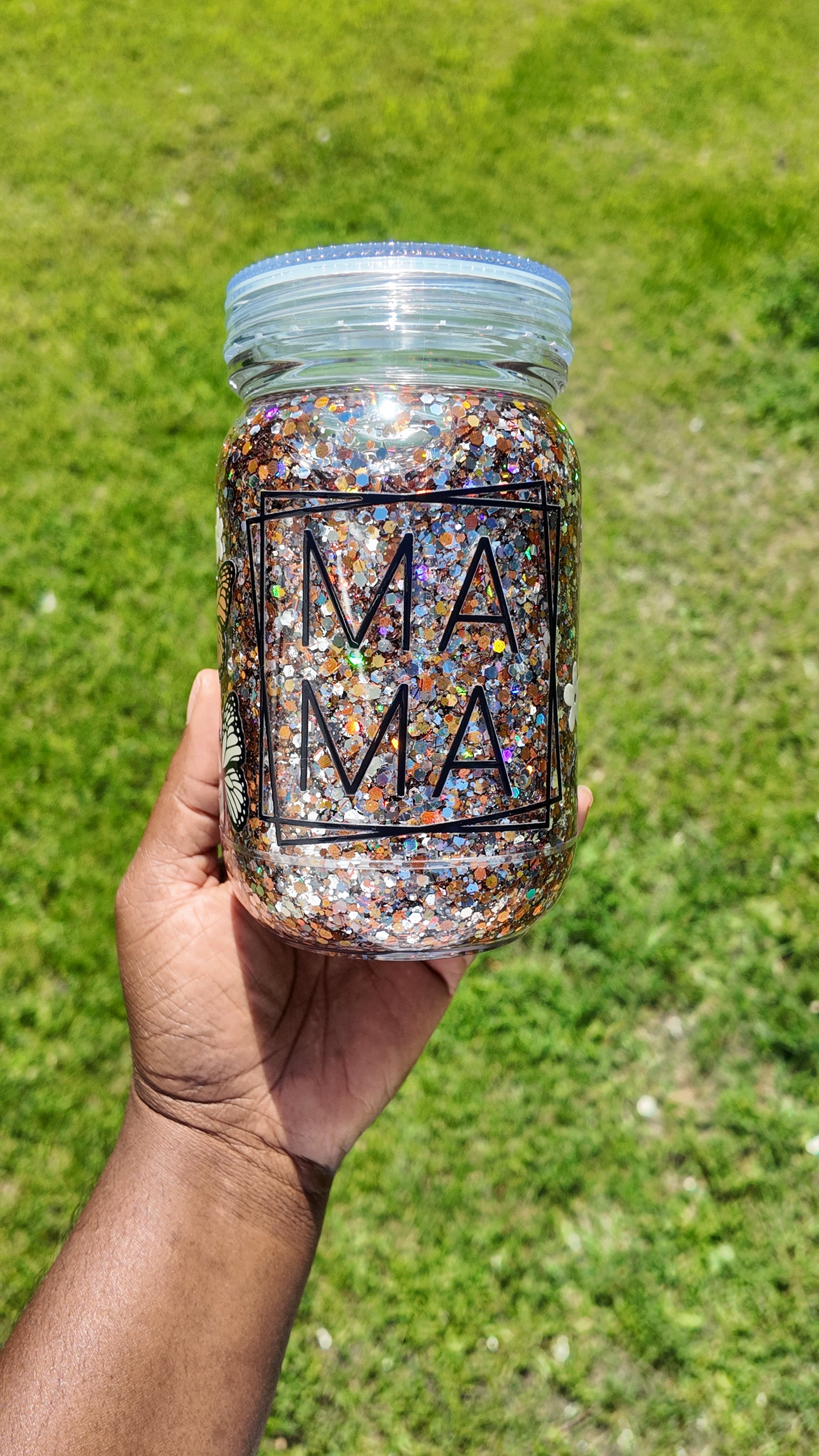 MAMA Butterfly Snow Globe Cup