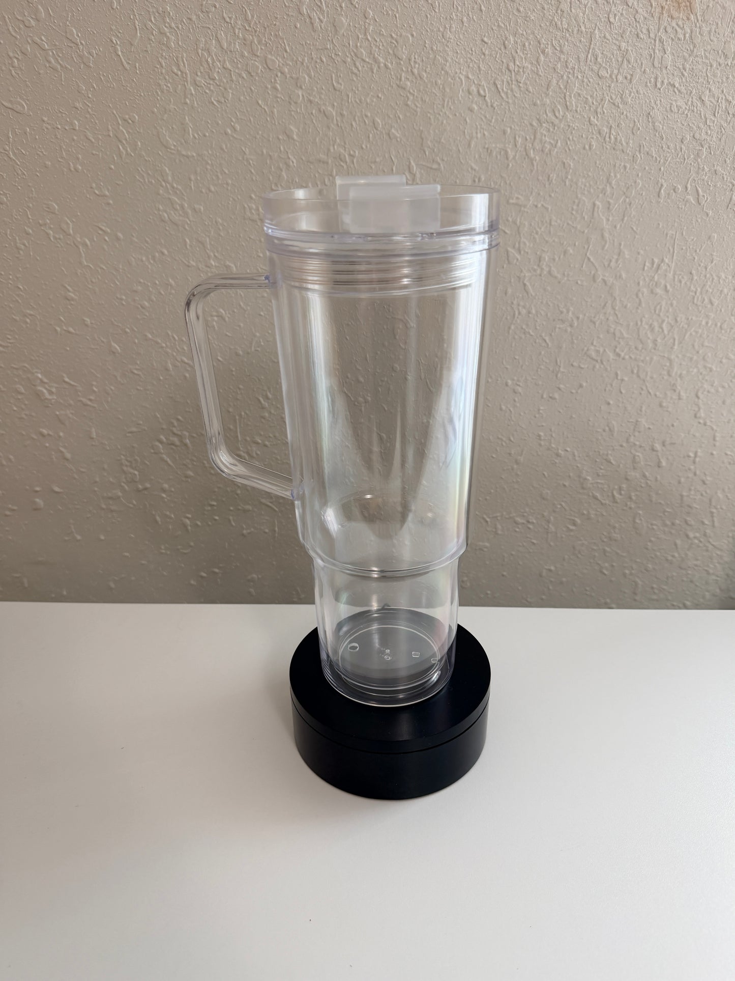 40oz Acrylic Tumbler Snow Globe with Handle