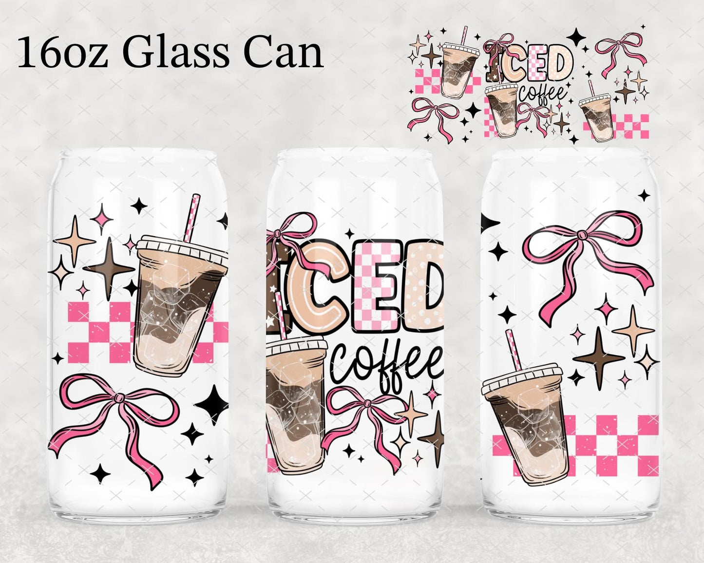 Pink Ice Coffee UV Cup Wrap