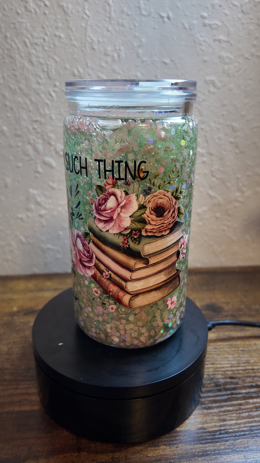 Many Book Snow Globe Tumbler