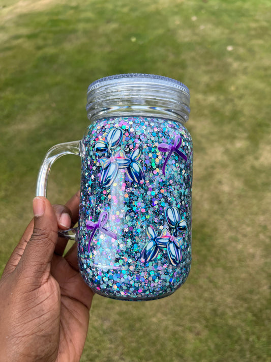 20oz Acrylic Snow Globe Tumbler