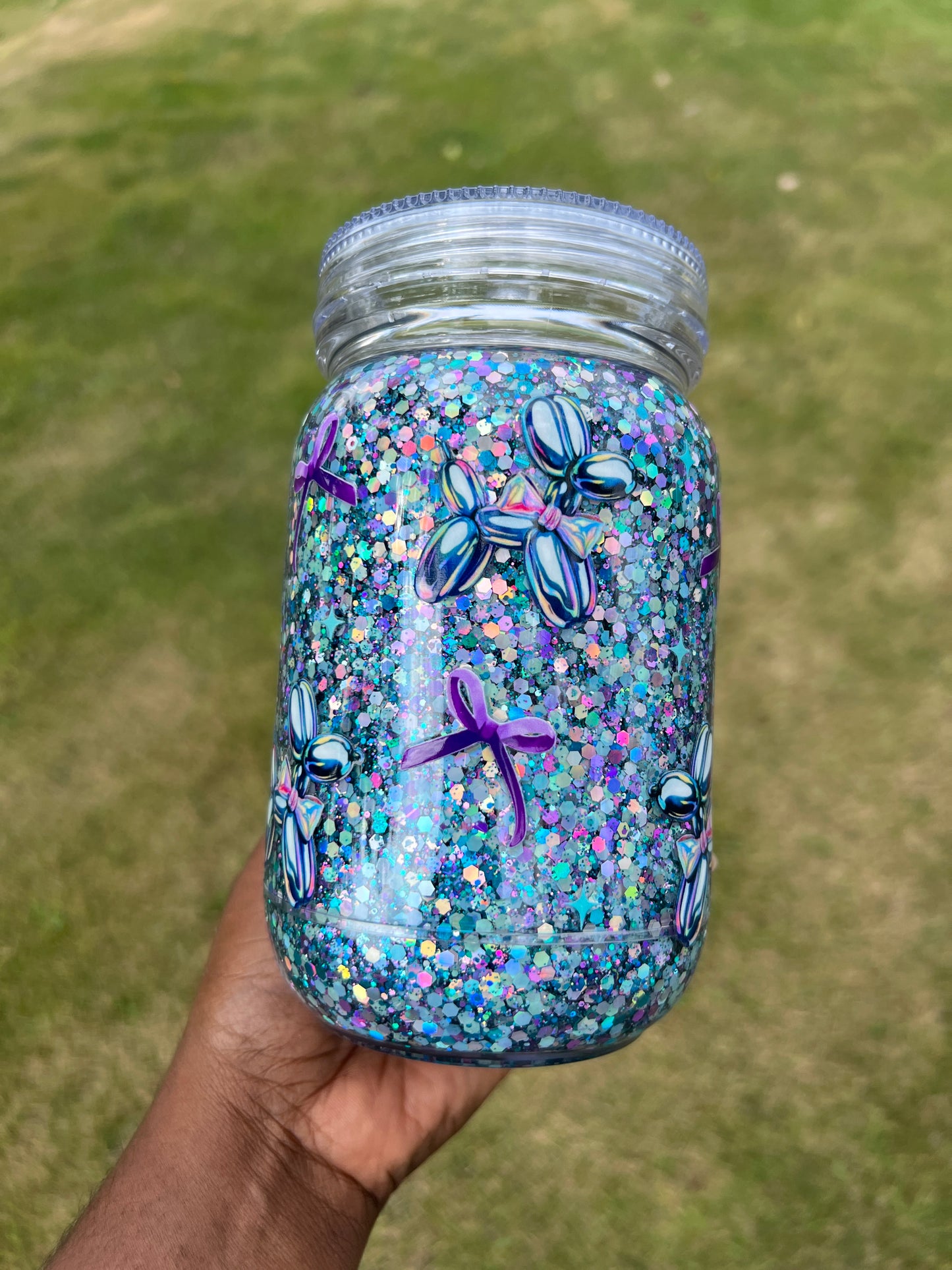 20oz Acrylic Snow Globe Tumbler
