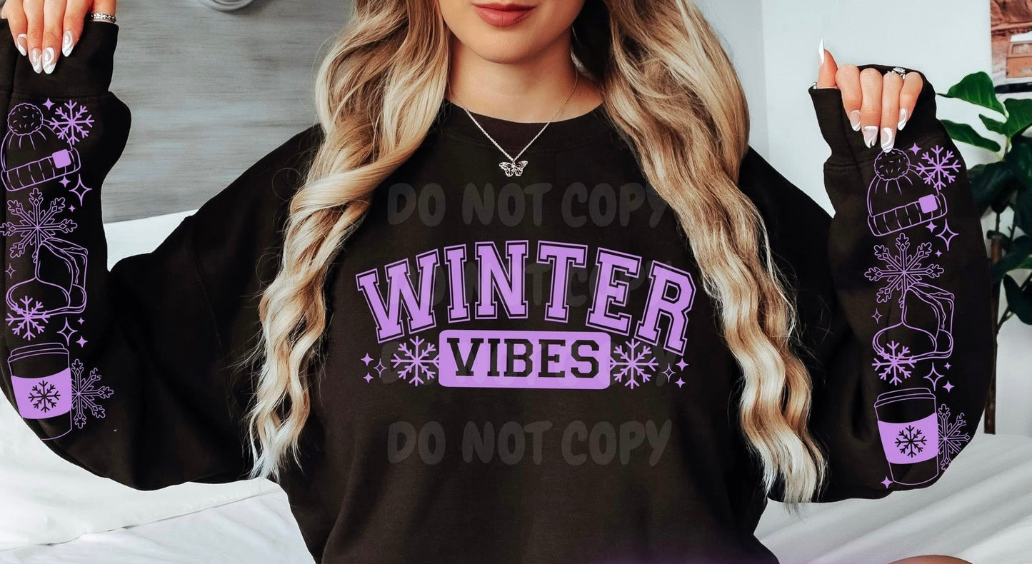 Winter Vibes Puff Sweatshirt
