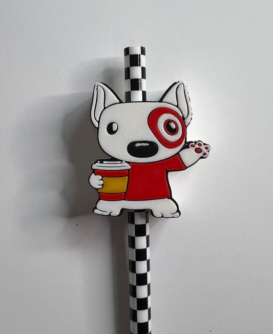 Target Dog Straw Topper