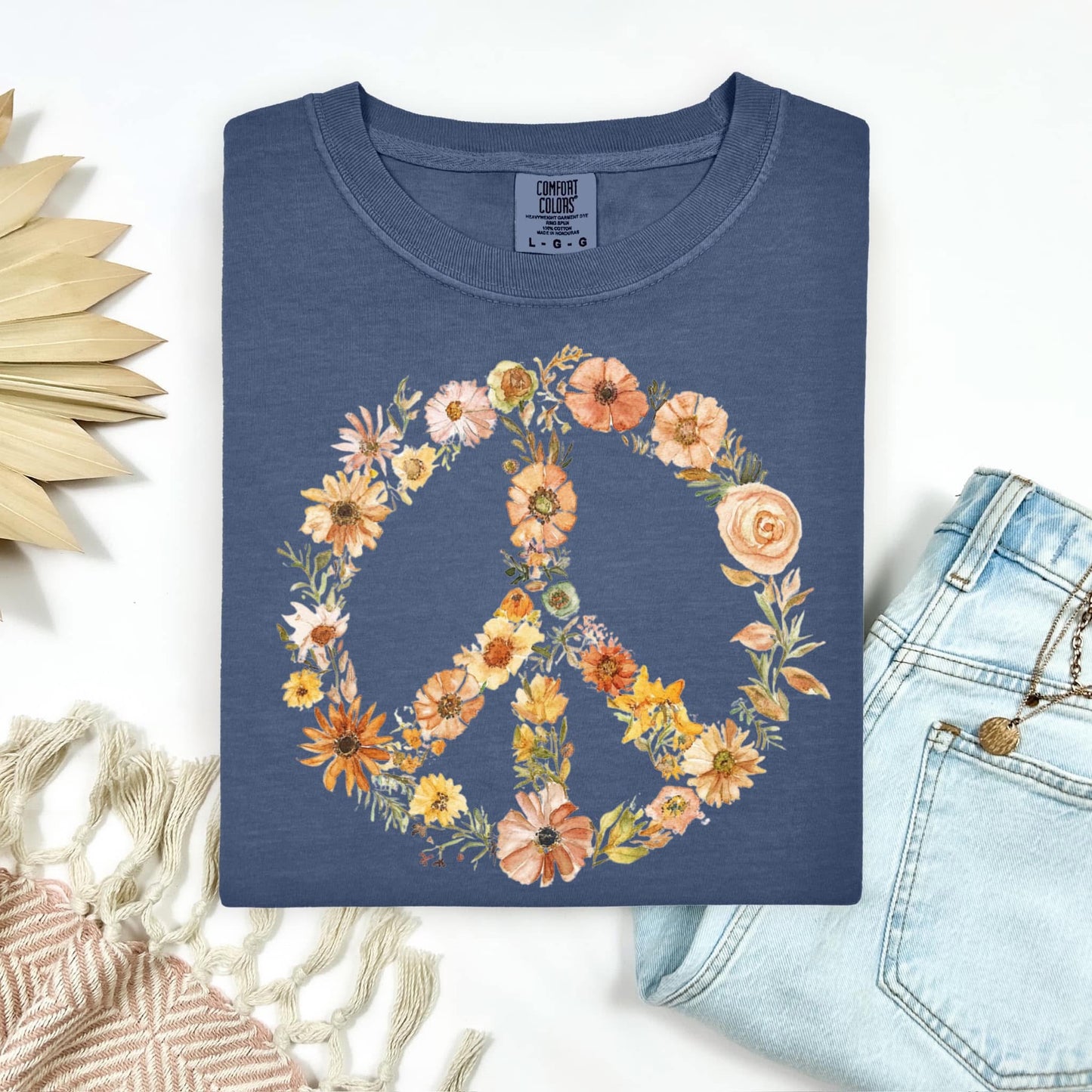 Floral Peace Sign T-Shirt