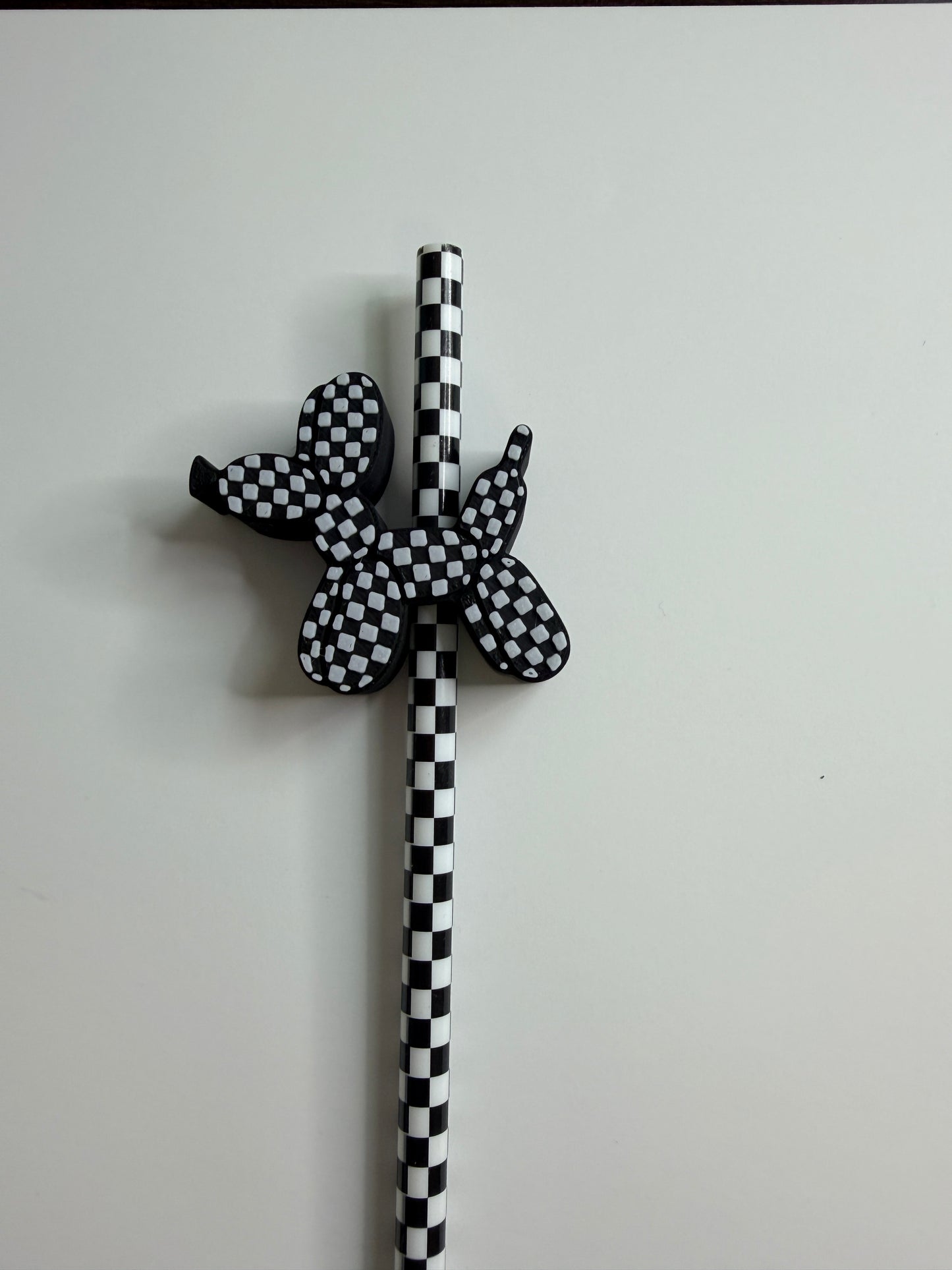 Balloon Dog Straw Topper