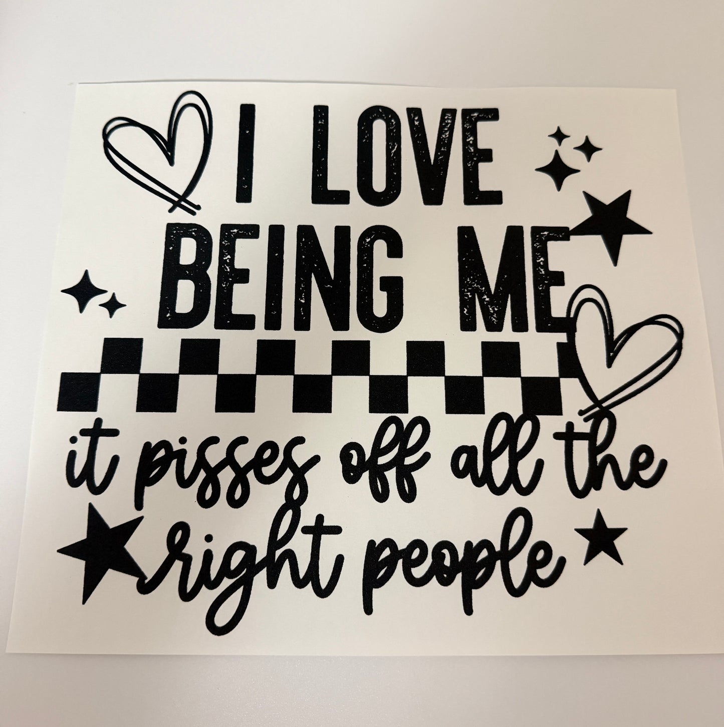Being Me Screen Print
