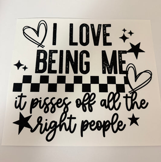 Being Me Screen Print