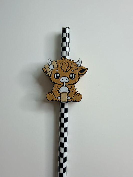 Coffee Cow Straw Topper