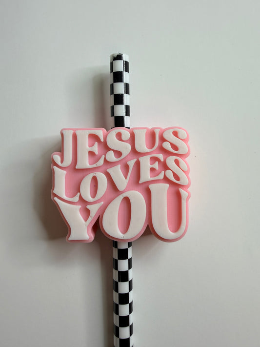 Jesus Straw Topper