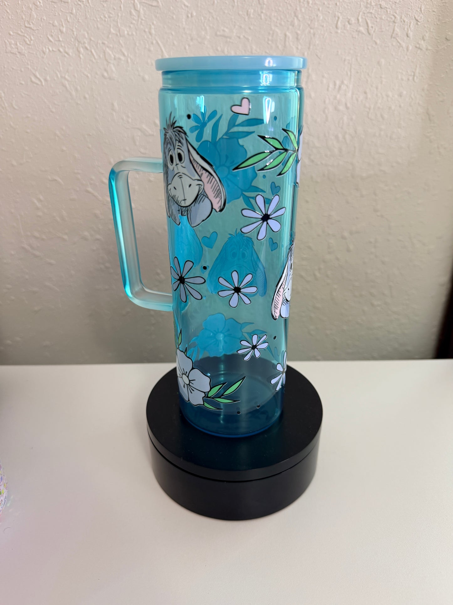 Eeyore 20oz Glass Tumbler