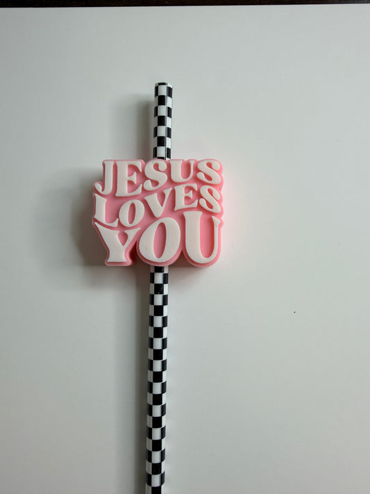 Jesus Straw Topper