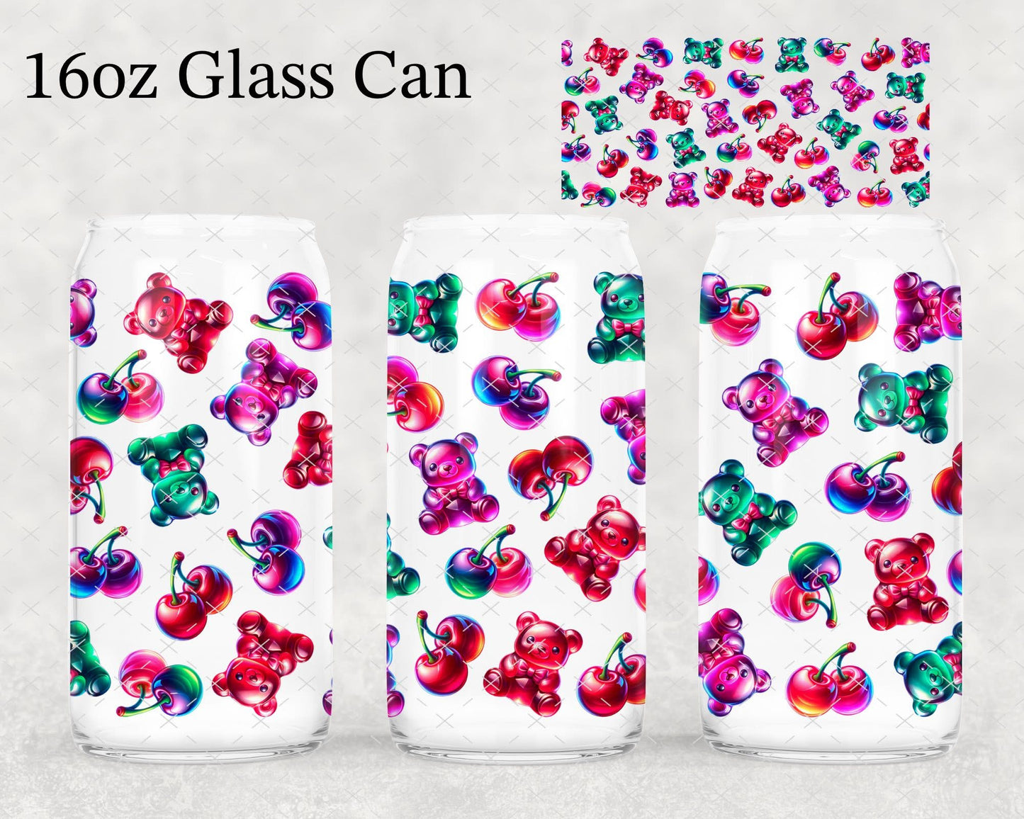 Gummy bear triple cup design