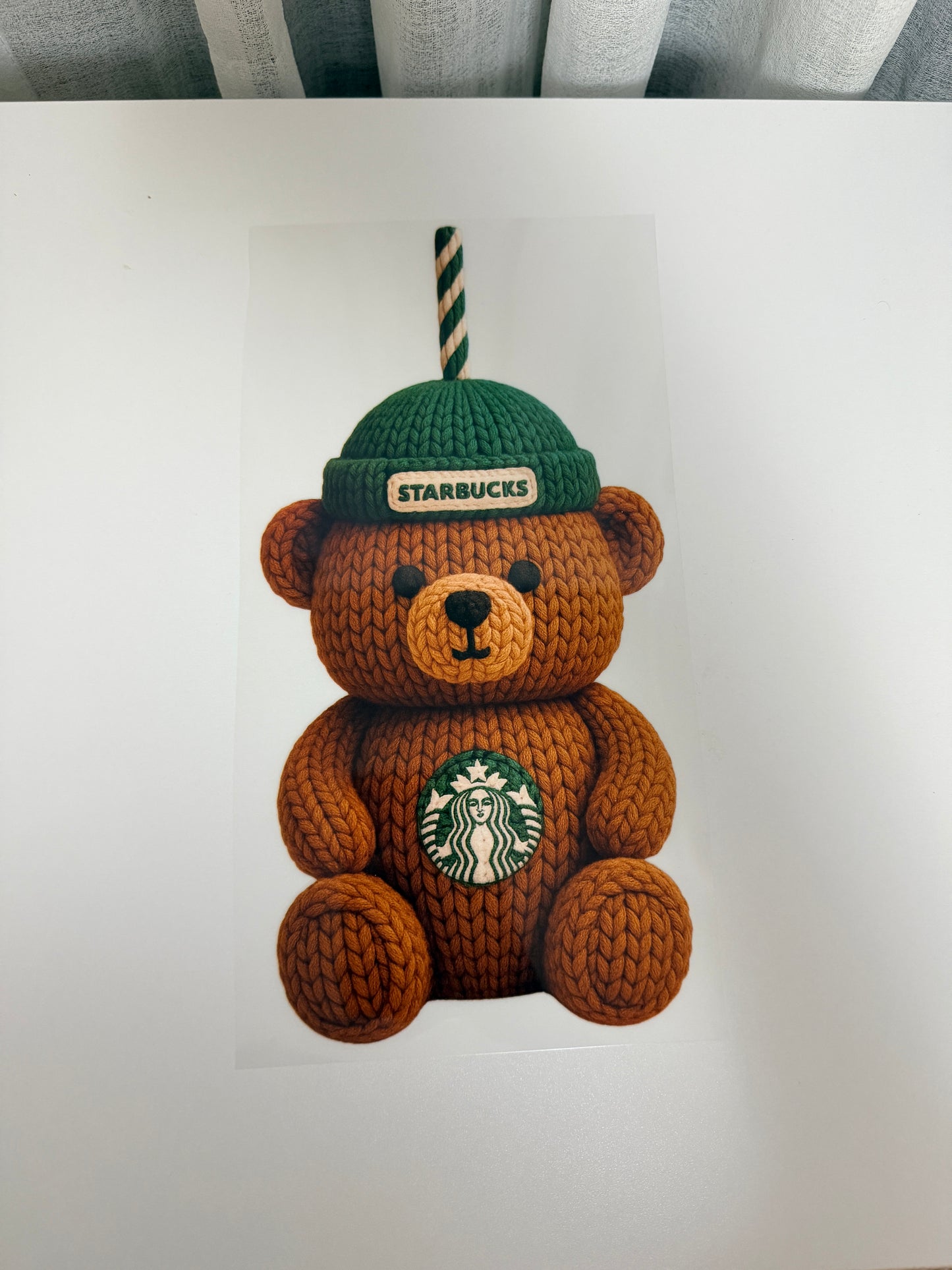 Starbucks Bear Screen Print