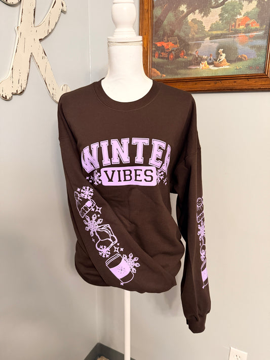 Winter Vibes Puff Sweatshirt