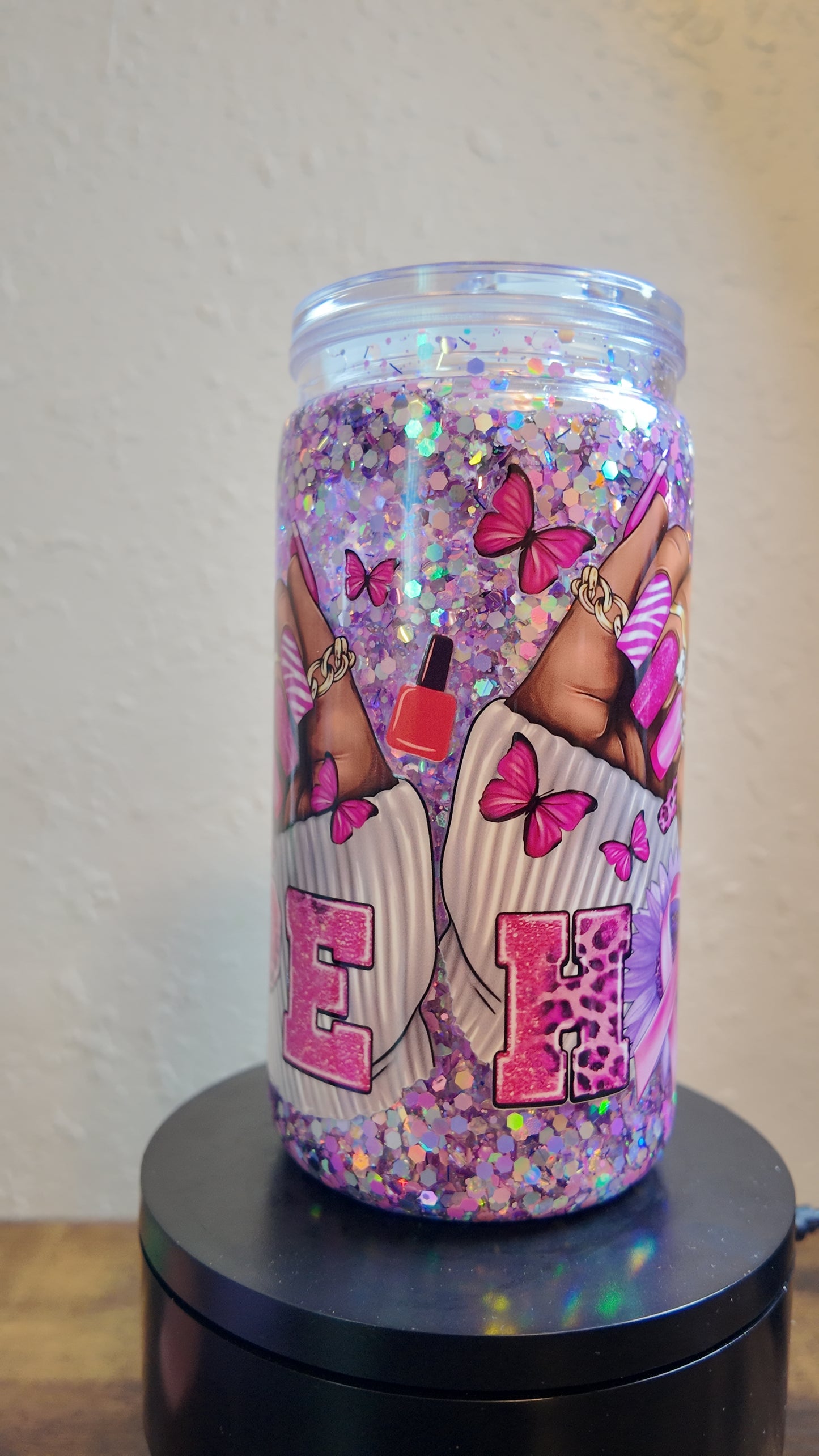 Hope Acrylic Snow Globe Tumbler