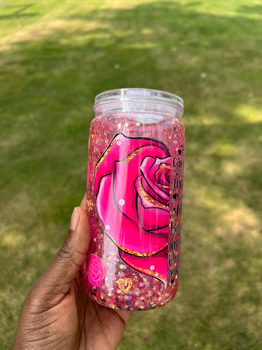 Mama 16oz Acrylic Snow Globe Tumbler