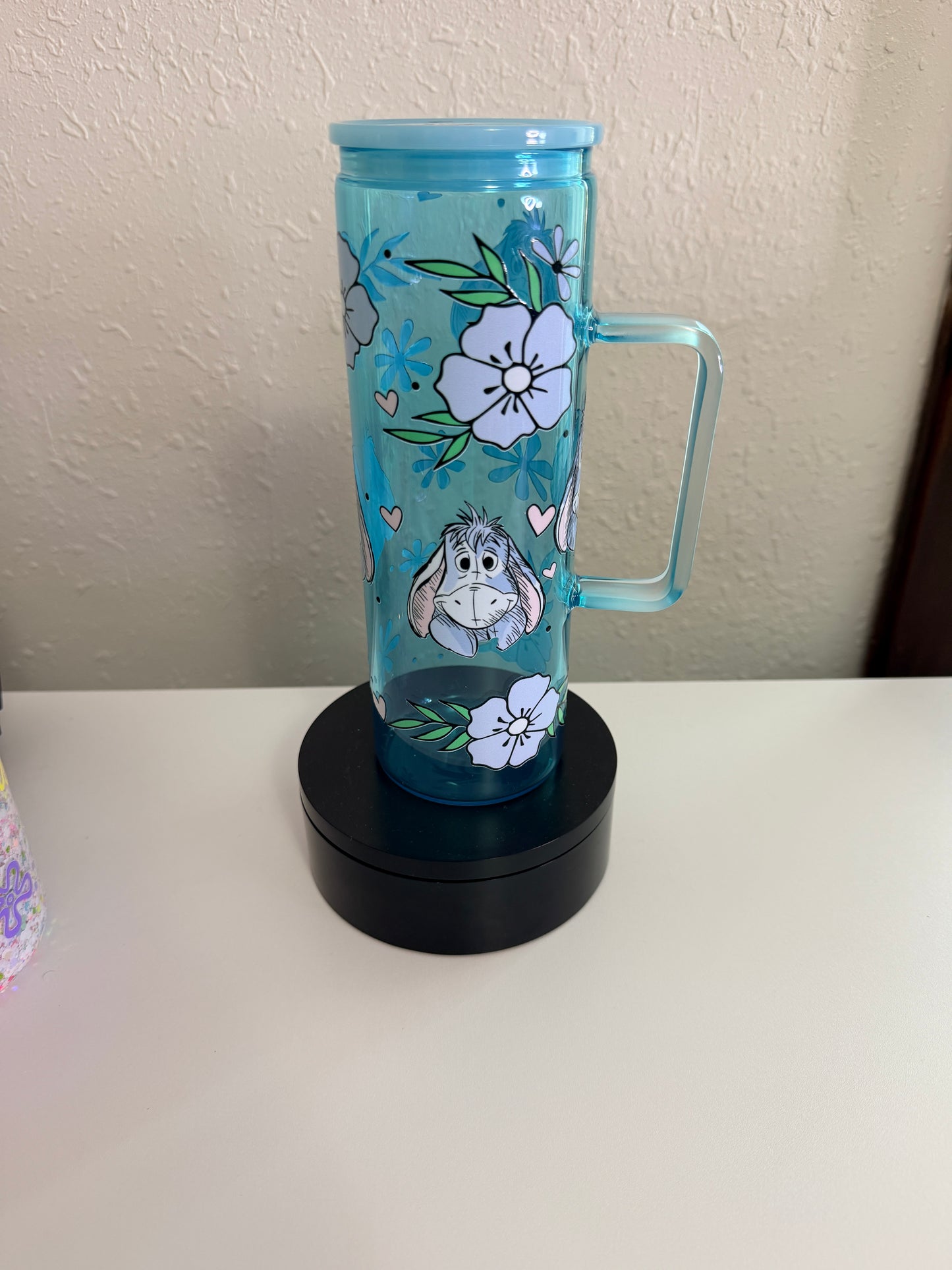Eeyore 20oz Glass Tumbler