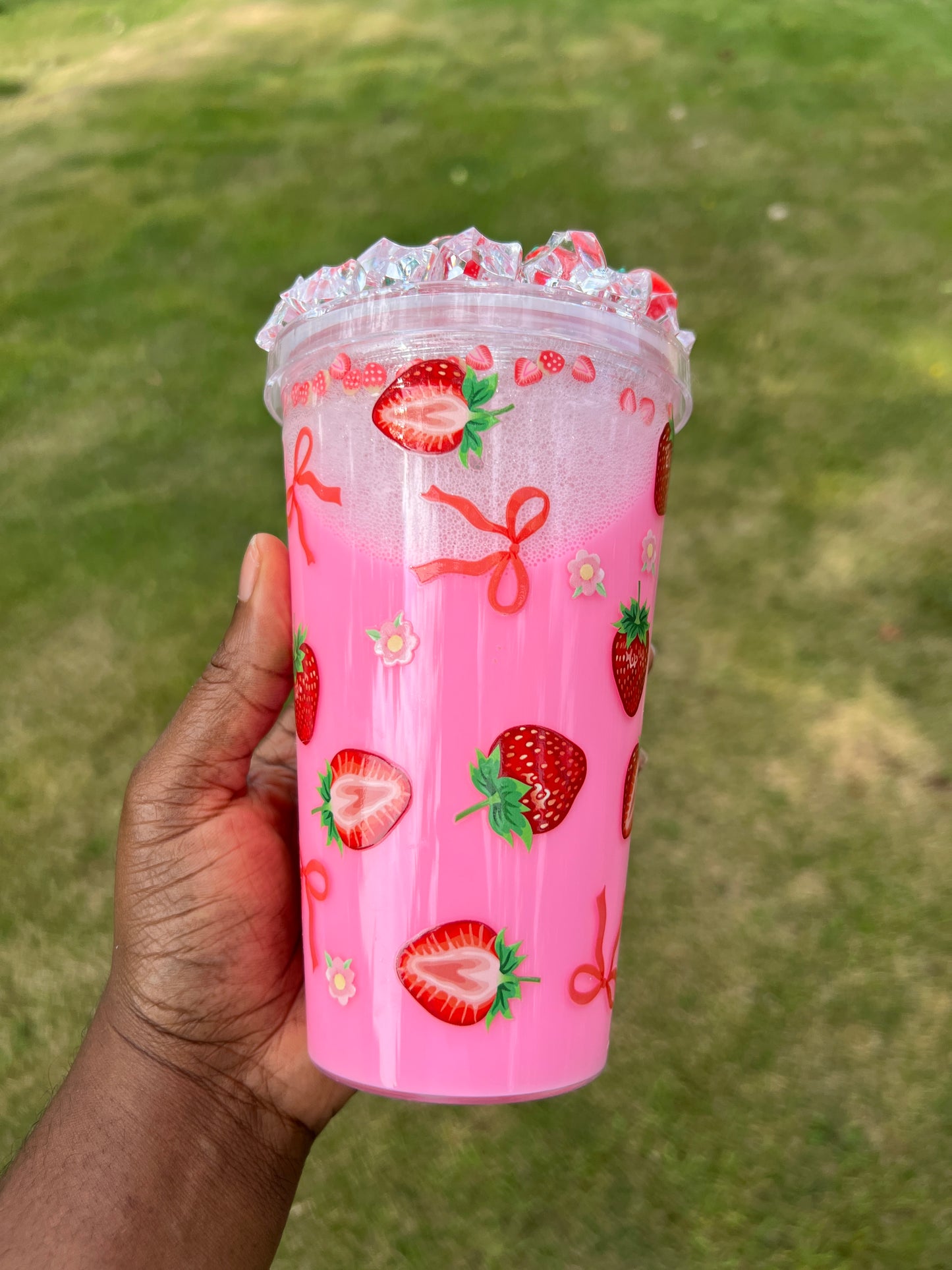 Strawberry Milk Acrylic Tumbler