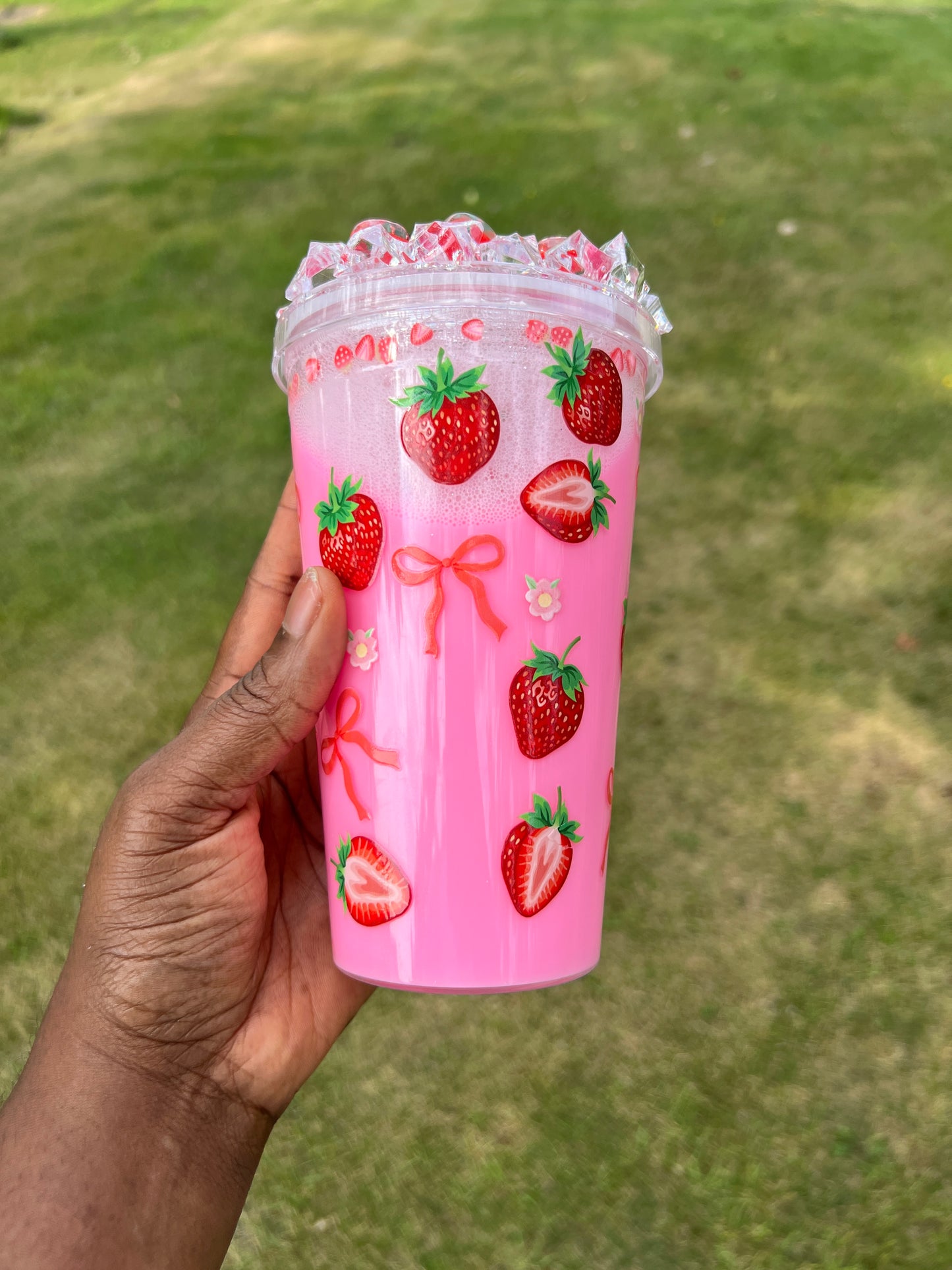Strawberry Milk Acrylic Tumbler