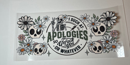 Apologies
