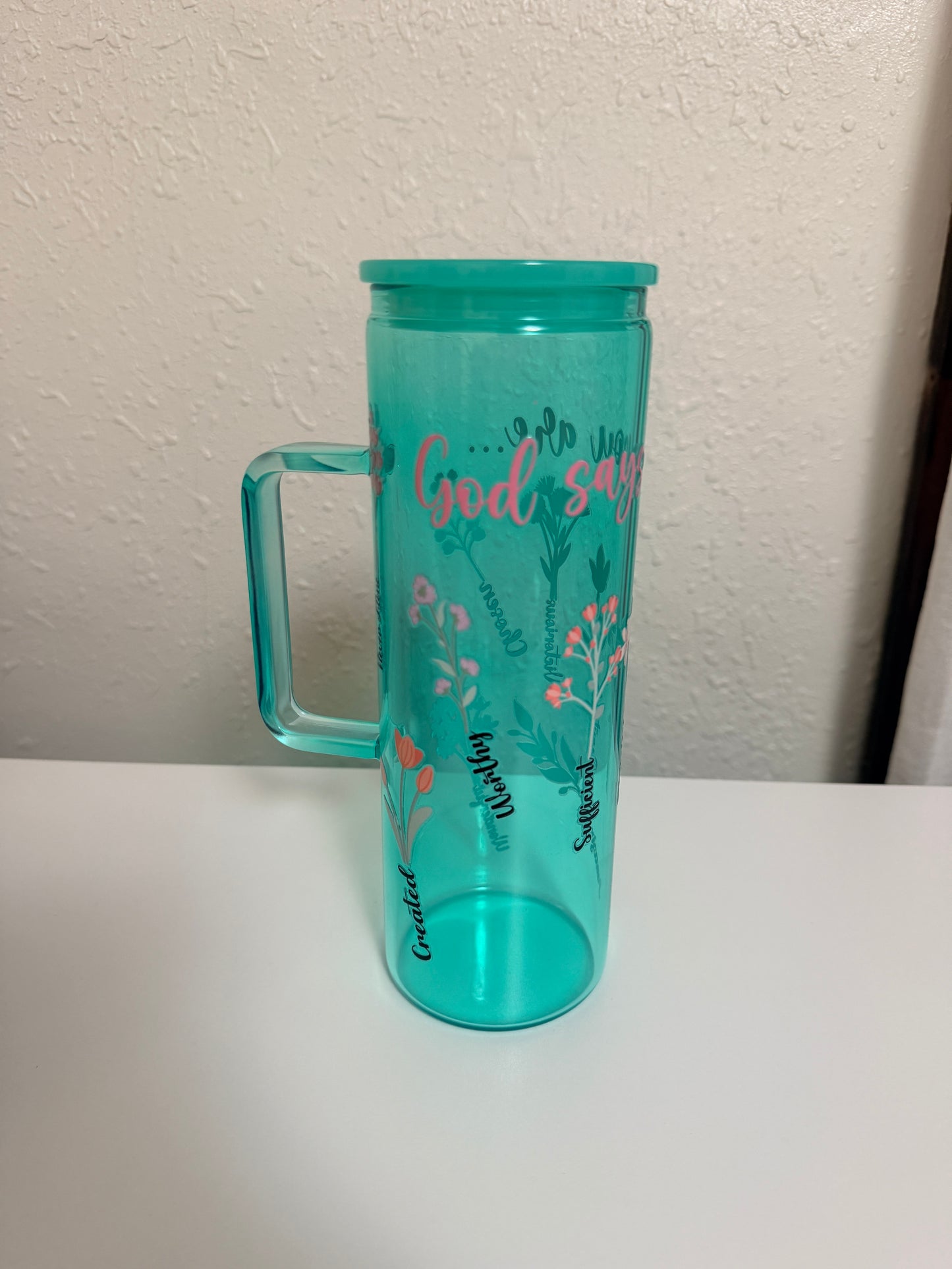God Says 20oz Glass