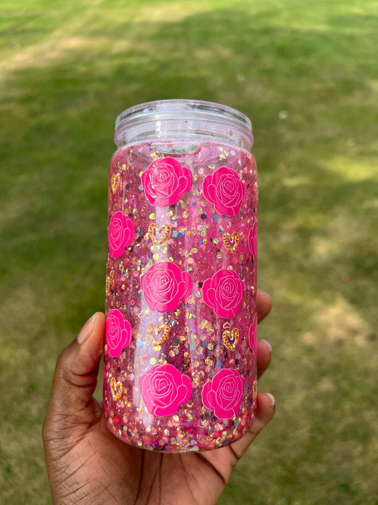 Mama 16oz Acrylic Snow Globe Tumbler