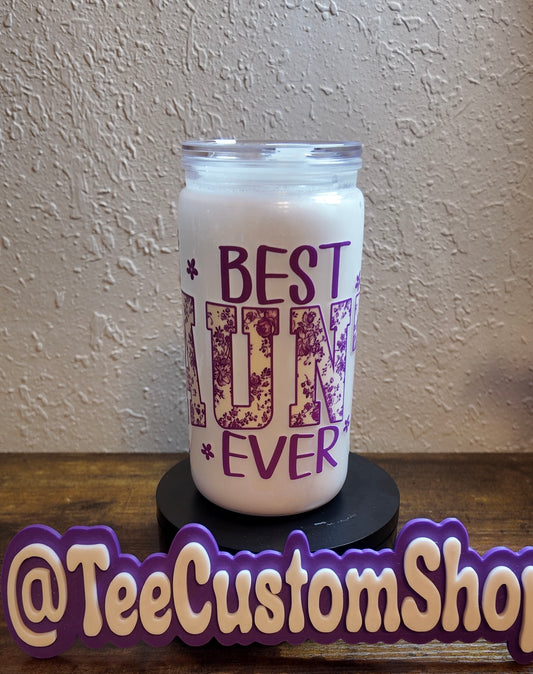 Best Auntie Ever Snow Globe Tumbler