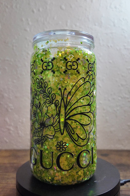 16oz Acrylic Snow Globe Tumbler