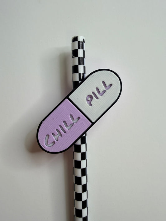 Chill Pill Straw Topper