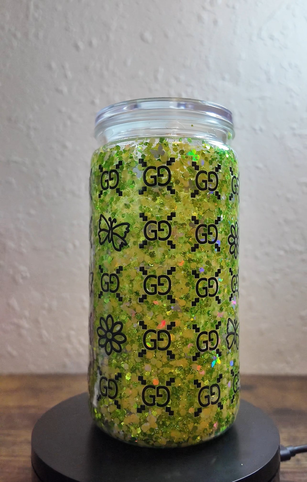 16oz Acrylic Snow Globe Tumbler
