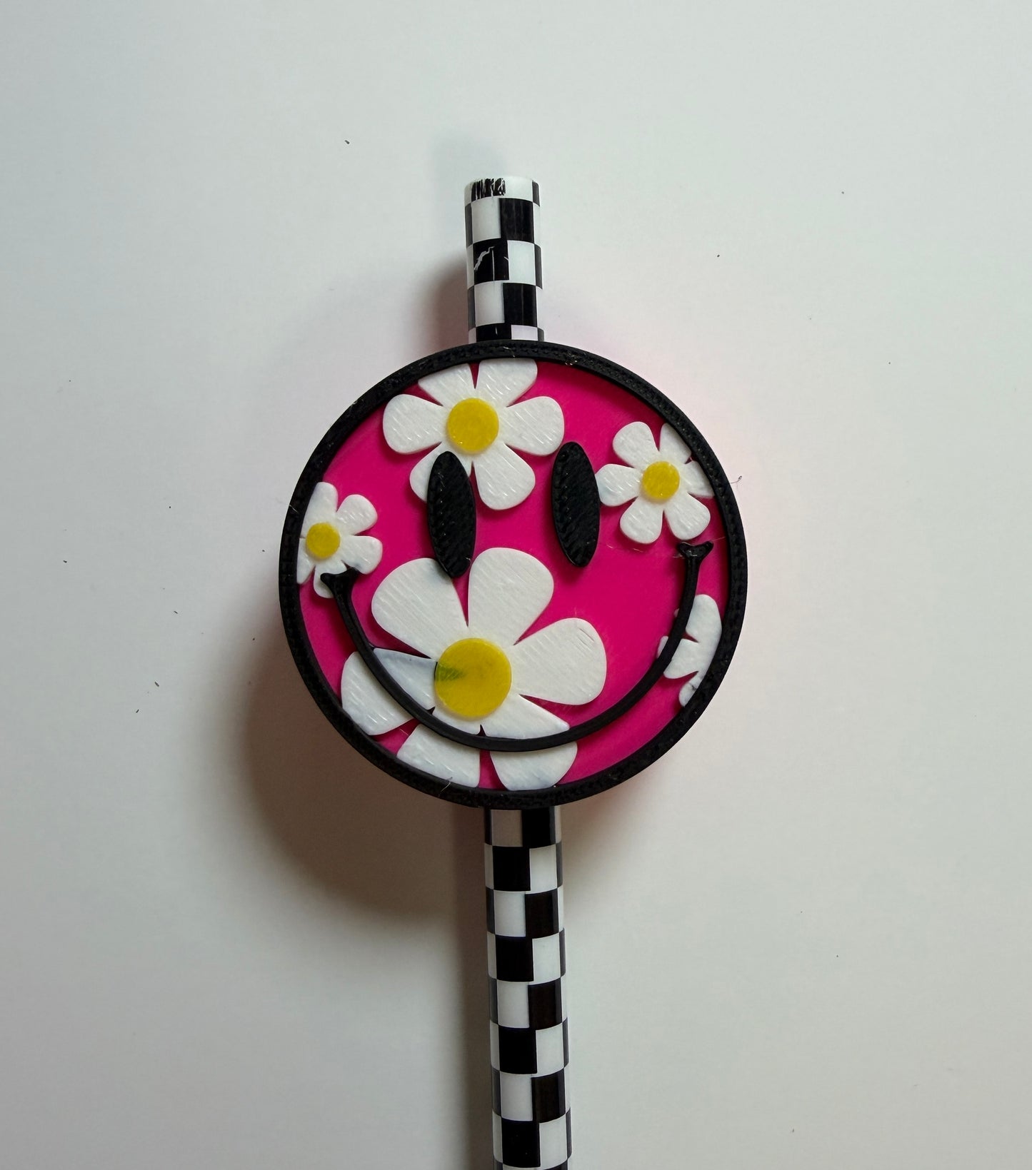 Smile Flowers Straw Topper