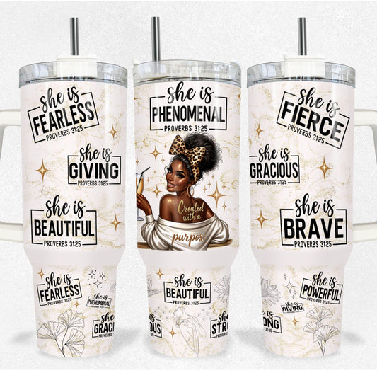 Created with a Purpose Tumbler