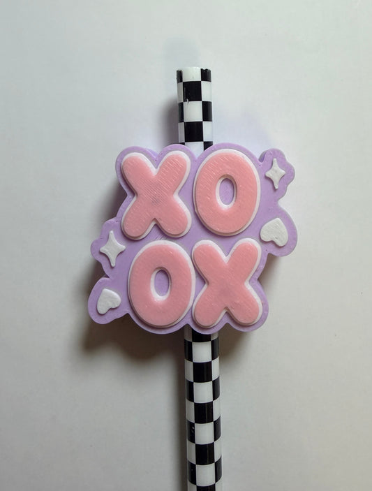 Xoxo Straw Topper