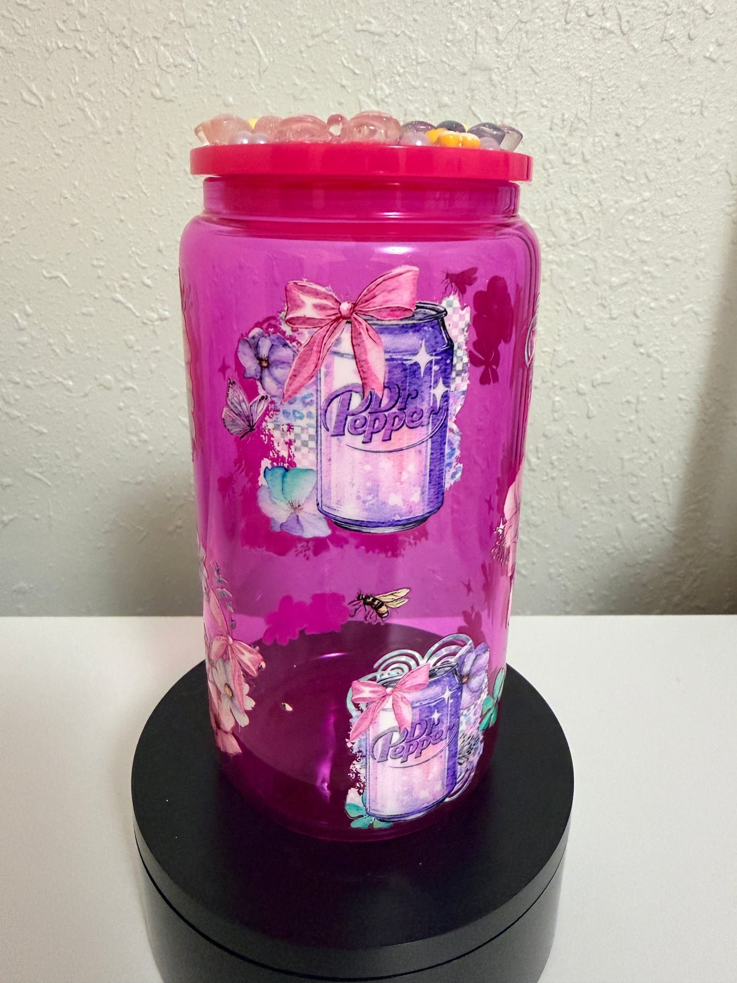 Dr Pepper 16oz Glass Cup