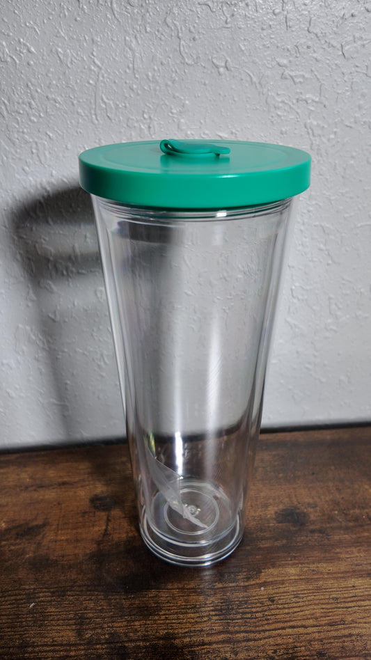 24oz Acrylic Leak Proof Snow Globe Tumbler