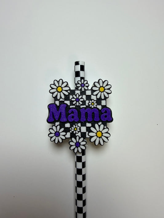 Flower Mama Straw Topper