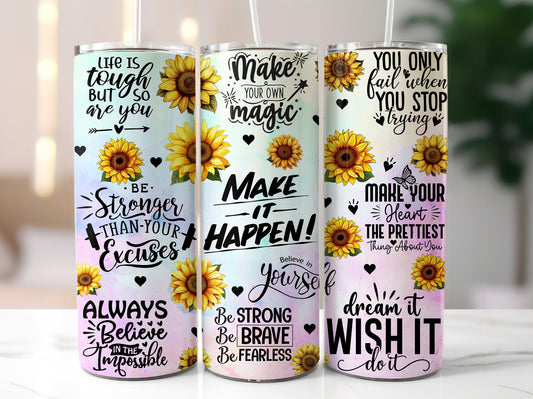 Make it Happen 20oz Skinny Tumbler