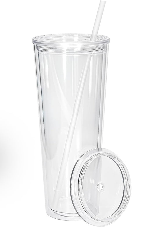 24oz Acrylic Snow Globe Cup