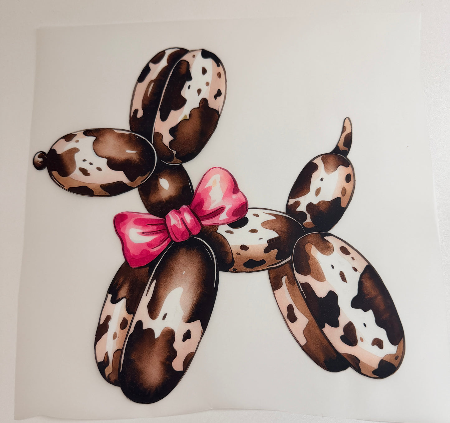 Cowhide Ballon Dog DTF