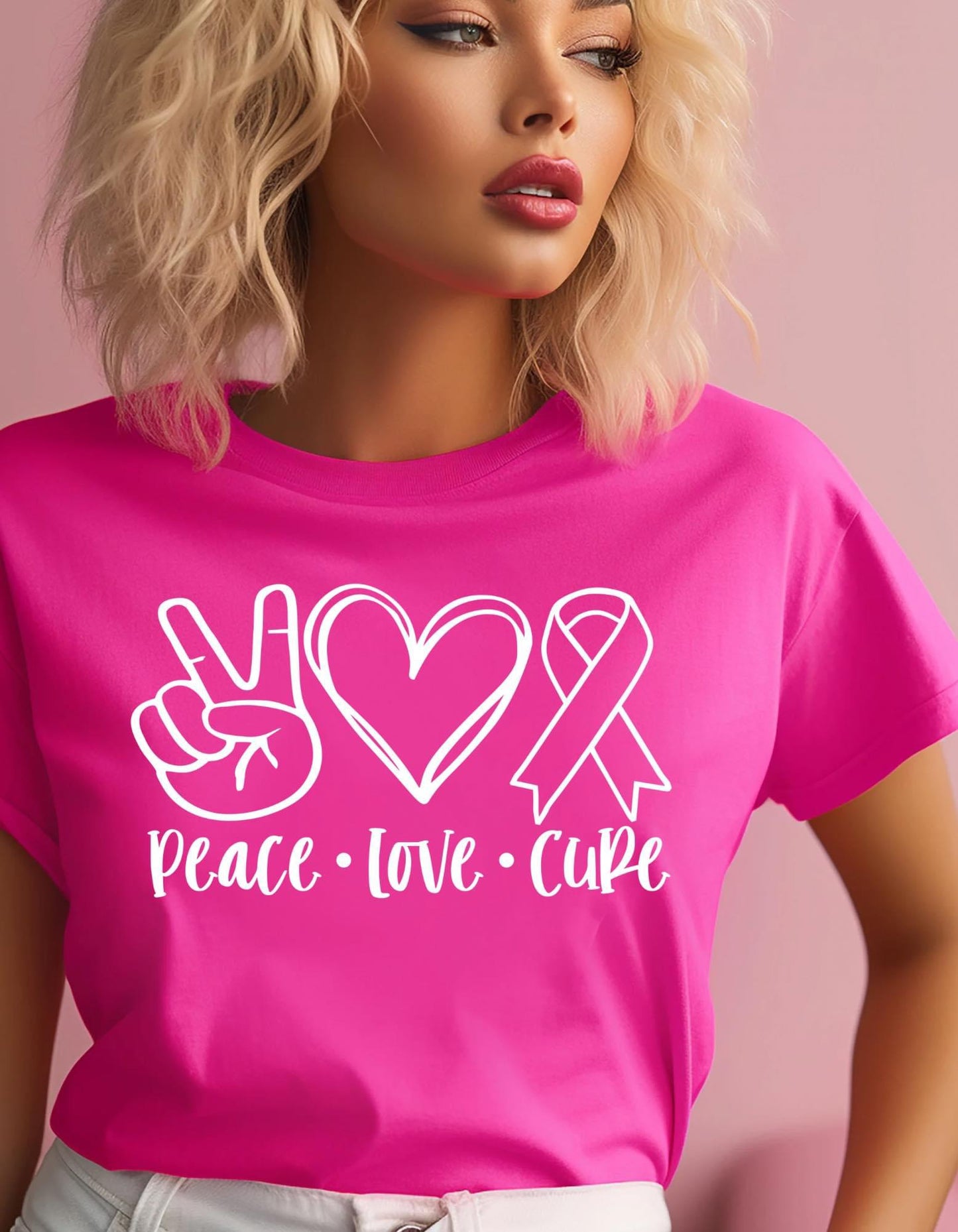 Peace Love Cure Short Sleeve Shirt