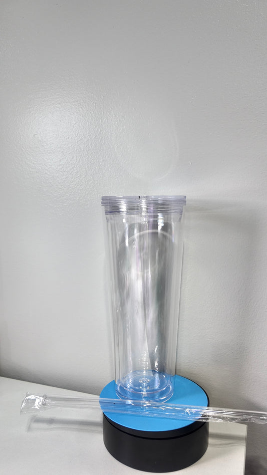 24oz Acrylic Snow Globe Cup